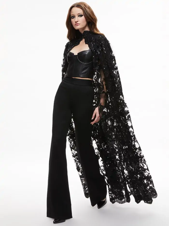 AURELIA LACE EMBELLISHED CAPE